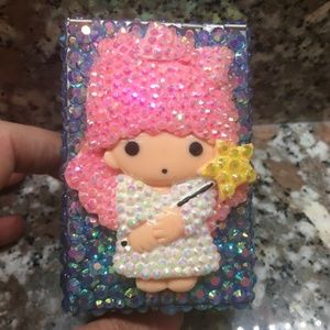 Twin stars sanrio bling rhinestone trinket tobacco cigarette box handmade